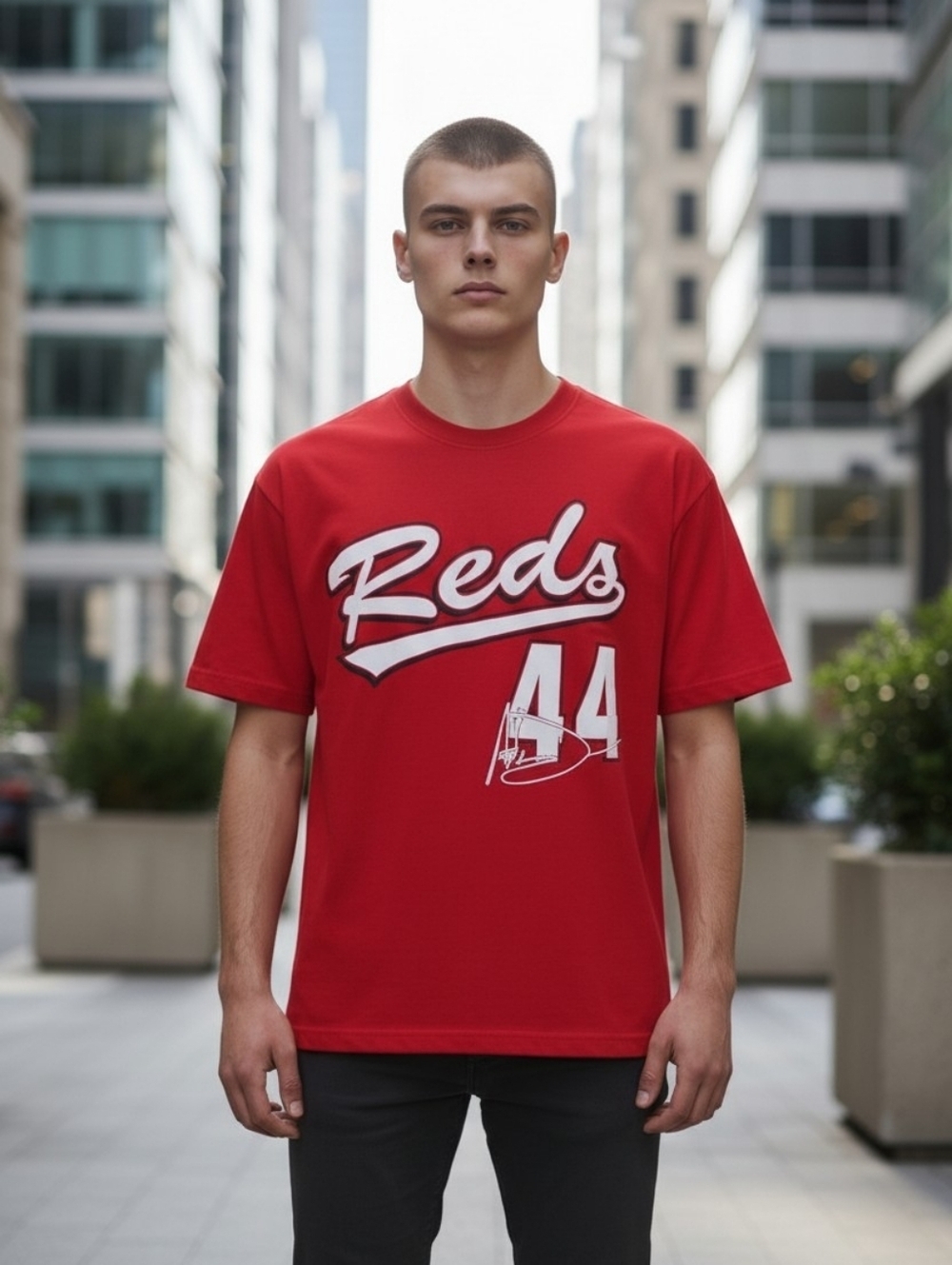 Cincinnati Reds Size Medium Adam Dunn #44 Team MLB Player 2004 Shirt